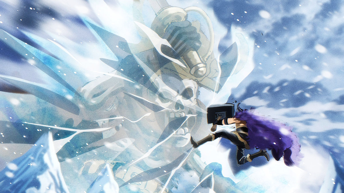 Loki Freezes a Giant Monster Draugr